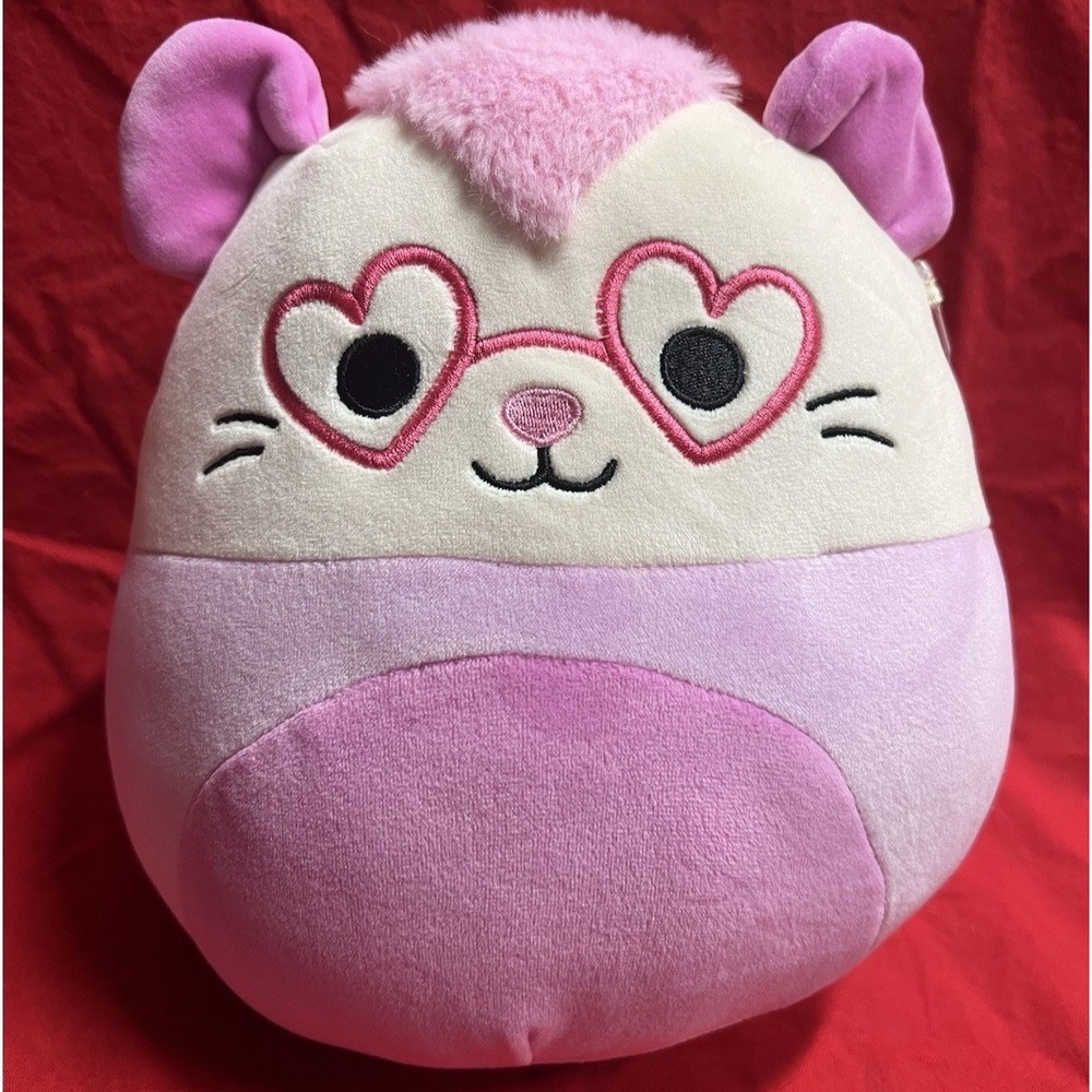 SQUISHMALLOWS Chambless The Possum 2023 Valentines Squad Plush 8" Toy NWT‎